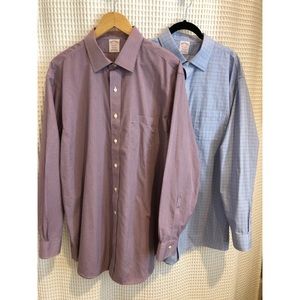 2 Brooks Brothers Madison fit button down shirts